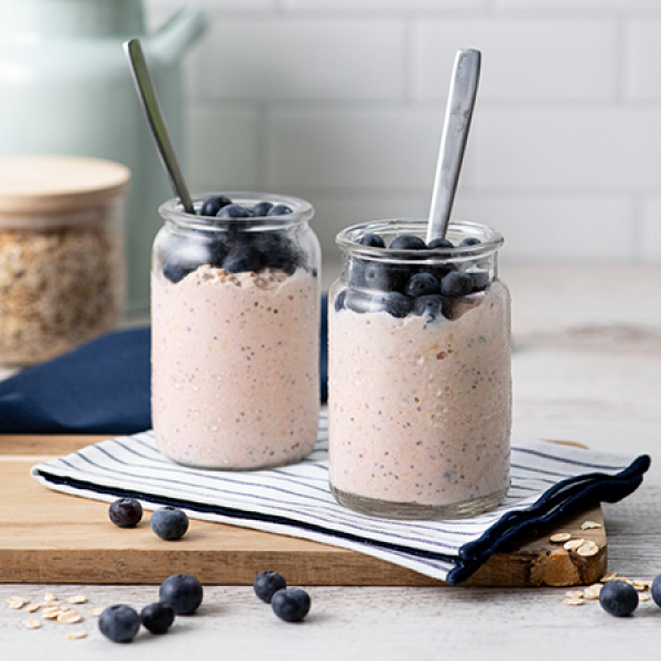 Blueberry & Cinnamon Overnight Oats NZ | Meadow Fresh